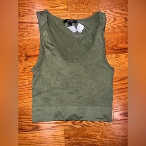 Forever 21 Khaki Green Sleeveless Top
